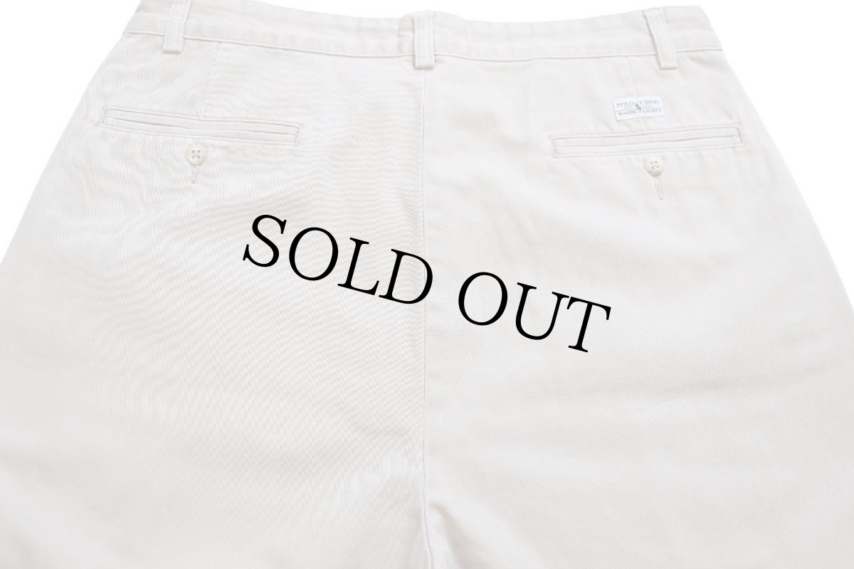 画像5: 90s メキシコ製 ポロ ラルフローレン HAMMOND PANT ツータック コットン チノパン ベージュ W34★358 (5)