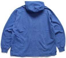 画像2: 90s メキシコ製 Championチャンピオン スクリプト ビッグロゴ刺繍 スウェットパーカー 薄紺 XXL★特大 フーディー (2)