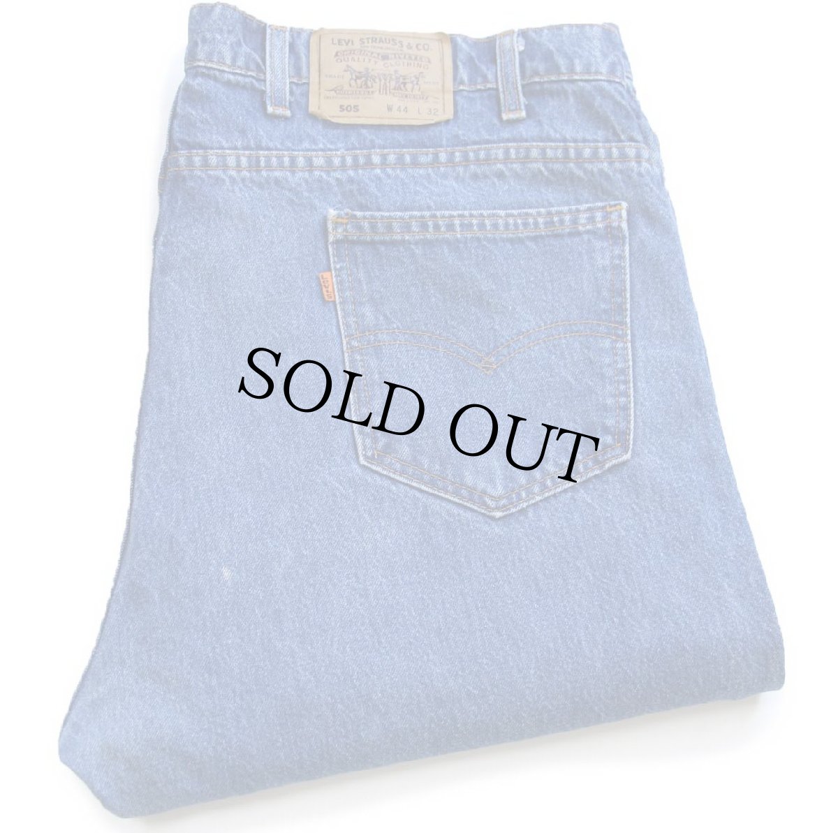 画像1: 90s USA製 Levi'sリーバイス 505 デニムパンツ W44 L32★184 特大 (1)
