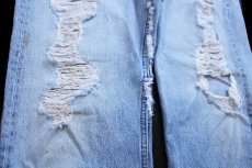 画像9: 80s USA製 Levi'sリーバイス 501 ダメージ デニムパンツ W36 (9)