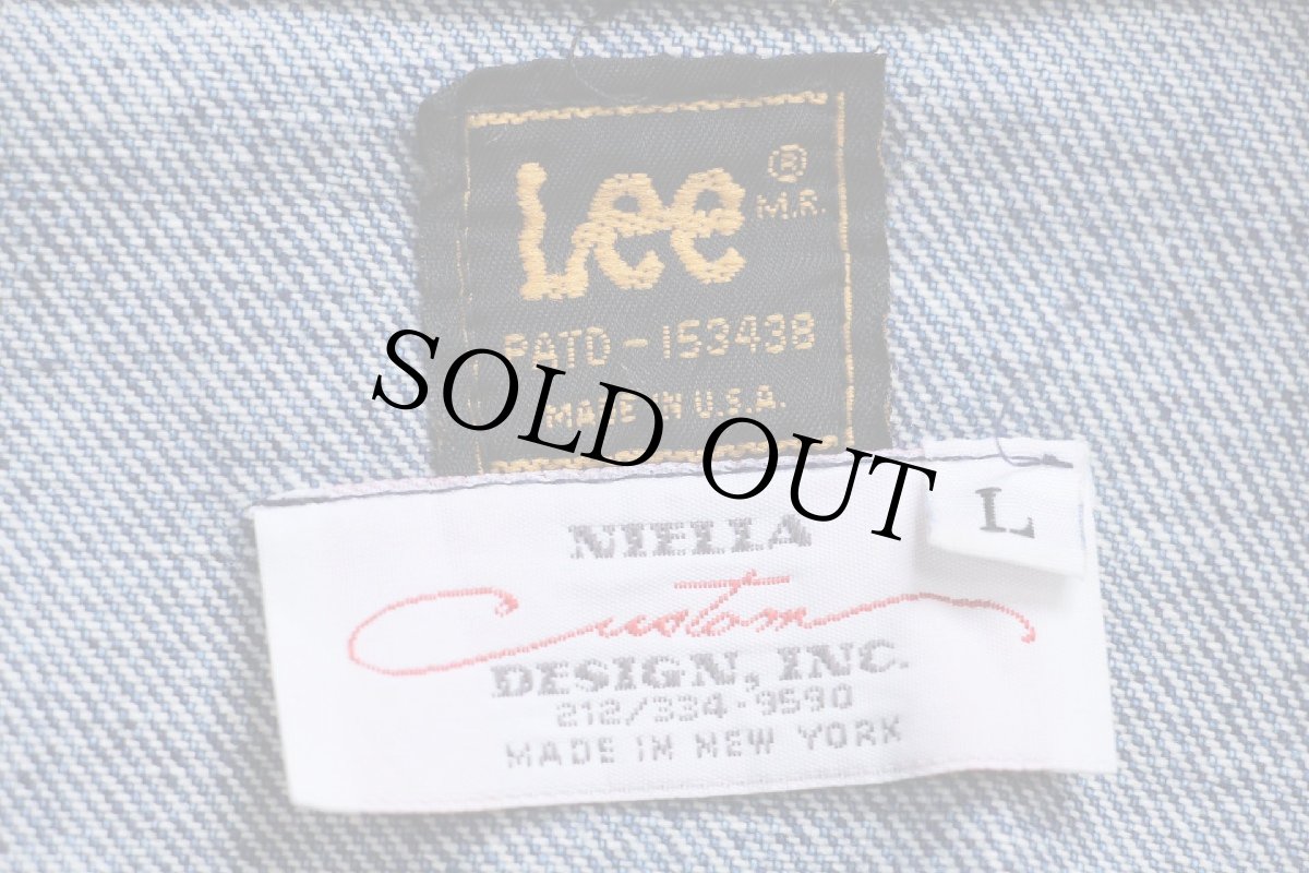 画像5: 80s USA製 Leeリー × NIELLA Custom DESIGN CINEMAX SESSIONS 刺繍 デニムジャケット 4ポケット L (5)