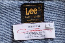 画像5: 80s USA製 Leeリー × NIELLA Custom DESIGN CINEMAX SESSIONS 刺繍 デニムジャケット 4ポケット L (5)