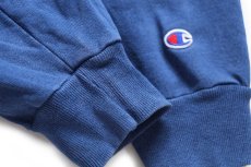 画像5: 90s メキシコ製 Championチャンピオン スクリプト ビッグロゴ刺繍 スウェットパーカー 薄紺 XXL★特大 フーディー (5)