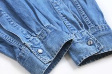 画像5: 90s ポルトガル製 Levi'sリーバイス デニム ウエスタンシャツ L★ユーロ (5)