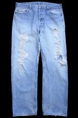 画像2: 80s USA製 Levi'sリーバイス 501 ダメージ デニムパンツ W36 (2)