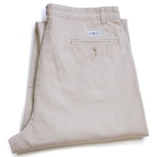 画像1: 90s メキシコ製 ポロ ラルフローレン HAMMOND PANT ツータック コットン チノパン ベージュ W34★358 (1)