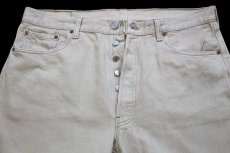 画像4: 90s USA製 Levi'sリーバイス 501 カラーデニムパンツ カーキ W38★A15 (4)