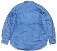画像2: 90s ポルトガル製 Levi'sリーバイス デニム ウエスタンシャツ L★ユーロ (2)