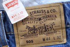 画像6: 90s USA製 Levi'sリーバイス 505 デニムパンツ W44 L32★184 特大 (6)
