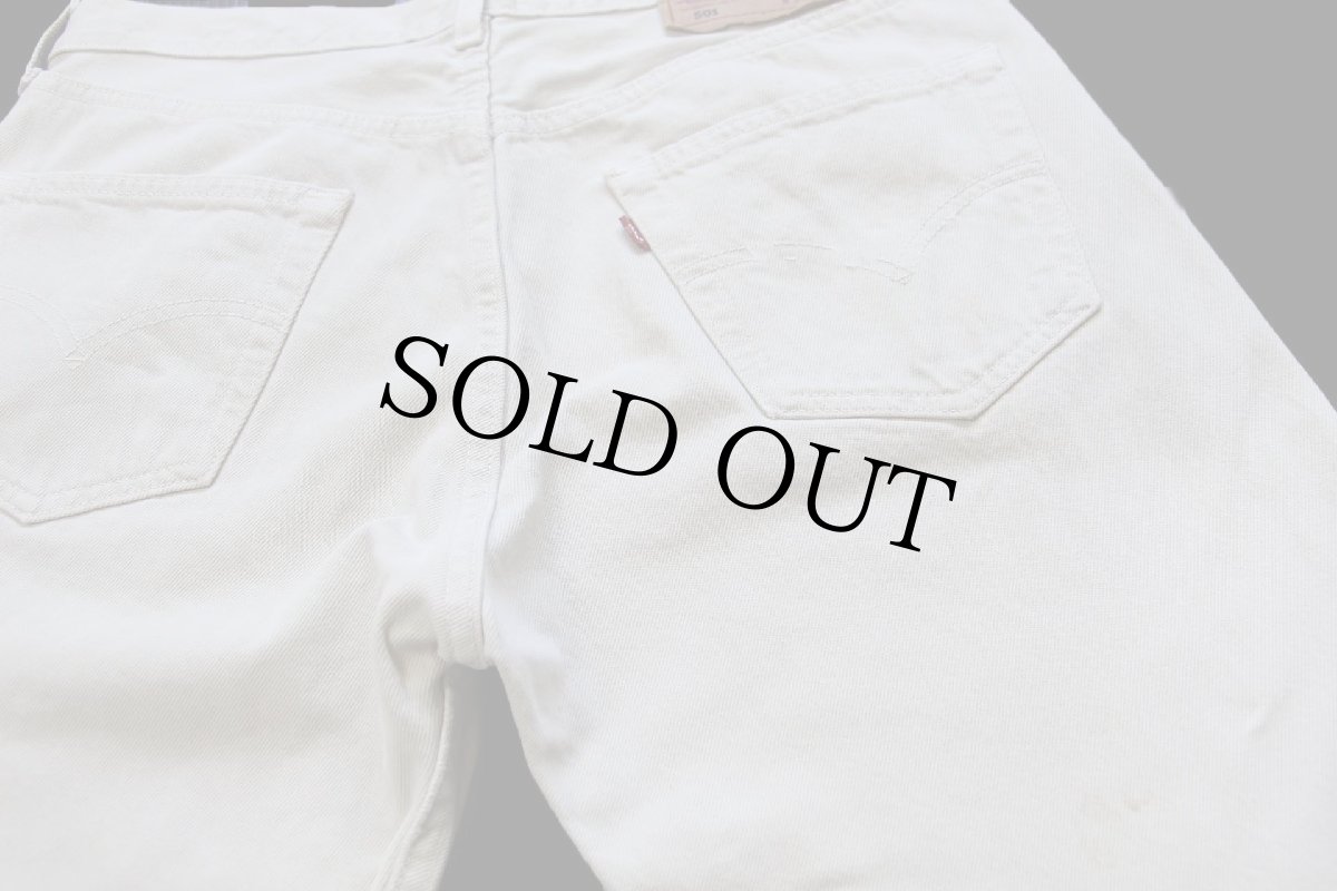 画像5: 90s USA製 Levi'sリーバイス 501 カラーデニムパンツ ベージュ W34 L36★A6 (5)