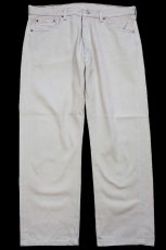 画像2: 90s USA製 Levi'sリーバイス 501 カラーデニムパンツ カーキ W38★A15 (2)