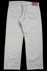 画像3: 90s USA製 Levi'sリーバイス 501 カラーデニムパンツ カーキ W38★A15 (3)