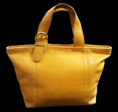 画像2: COACH オールド コーチ レザー ハンドバッグ マスタード★4133 ポーチ (2)