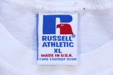画像4: 90s USA製 RUSSELLラッセル EVERETT CRIMSON TIDE コットン フットボールTシャツ 白 XL (4)