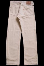 画像3: 90s トルコ製 Levi'sリーバイス 501 カラーデニムパンツ カスタム カーキ W31★SDP4451 ユーロ (3)
