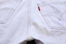 画像6: 90s スペイン製 Levi'sリーバイス 501 ホワイト デニムパンツ カスタム W30★SDP4434 ユーロ (6)