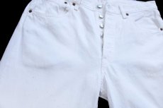 画像4: 00s ポーランド製 Levi'sリーバイス 501 ホワイト デニムパンツ W33★SDP4454 ユーロ (4)