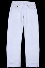 画像2: 90s スペイン製 Levi'sリーバイス 501 ホワイト デニムパンツ カスタム W30★SDP4434 ユーロ (2)