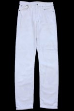 画像2: Levi'sリーバイス 501 S SKINNY ストレッチ ホワイト デニムパンツ W25 L32★SDP4460 (2)