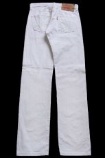画像3: 00s トルコ製 Levi'sリーバイス 501 ダメージ加工 ホワイト デニムパンツ W30 L34★SDP4423 ユーロ (3)