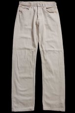 画像2: 90s トルコ製 Levi'sリーバイス 501 カラーデニムパンツ カーキ W32★SDP4449 ユーロ (2)