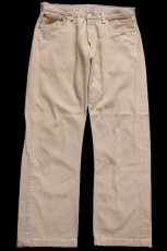 画像2: 00s トルコ製 Levi'sリーバイス 501 カラーデニムパンツ カーキ W33★SDP4425 ユーロ (2)