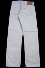 画像3: 00s スペイン製 Levi'sリーバイス 501 カラーデニムパンツ ベージュ W30★SDP4457 ユーロ (3)