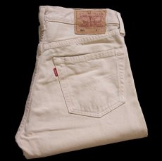 画像1: 90s トルコ製 Levi'sリーバイス 501 カラーデニムパンツ カスタム カーキ W31★SDP4451 ユーロ (1)