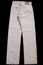画像3: 90s トルコ製 Levi'sリーバイス 501 カットオフ カラーデニムパンツ カーキ W28★SDP4452 ユーロ (3)