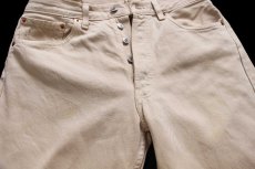 画像4: 90s トルコ製 Levi'sリーバイス 501 カラーデニムパンツ カーキ W32★SDP4427 ユーロ (4)