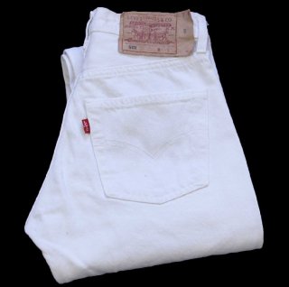 90s 英国製 Levi'sリーバイス 501 ホワイト デニムパンツ W34 L32
