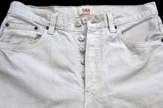 画像4: トルコ製 Levi'sリーバイス 501 カラーデニムパンツ グレーベージュ W34★SDP4461 ユーロ (4)