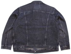 画像2: 新品★Levi'sリーバイス TYPE III TRUCKER BLOW AWAY ブラック デニムジャケット 4ポケット XL (2)