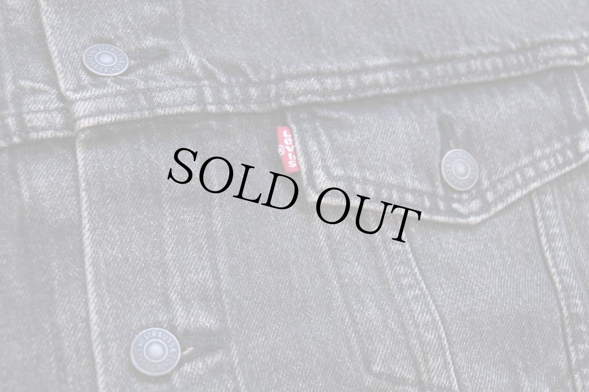 画像5: 新品★Levi'sリーバイス TYPE III TRUCKER BLOW AWAY ブラック デニムジャケット 4ポケット L (5)