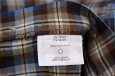 画像5: メキシコ製 SIR PENDLETON サーペンドルトン チェック ボタンダウン ウーステッド ウールシャツ XXL-L★特大 (5)