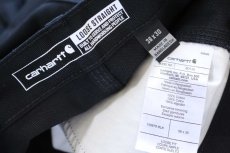 画像6: 新品★carharttカーハート ダブルニー ダック地 ペインターパンツ 黒 W36 L30 (6)