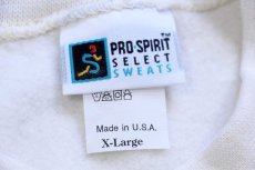 画像4: デッドストック★90s USA製 PRO SPIRIT 無地 スウェット アイボリー XL★ブランク (4)