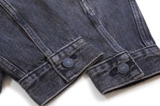 画像6: 新品★Levi'sリーバイス TYPE III TRUCKER BLOW AWAY ブラック デニムジャケット 4ポケット L (6)