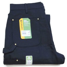 画像1: 新品★carharttカーハート ダブルニー ダック地 ペインターパンツ 黒 W36 L30 (1)