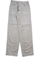 画像3: 90s GAPギャップ ツータック コットン チノパン カーキ W33 L34 (3)