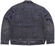 画像2: 新品★Levi'sリーバイス TYPE III TRUCKER BLOW AWAY ブラック デニムジャケット 4ポケット L (2)
