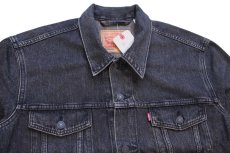 画像3: 新品★Levi'sリーバイス TYPE III TRUCKER BLOW AWAY ブラック デニムジャケット 4ポケット XL (3)