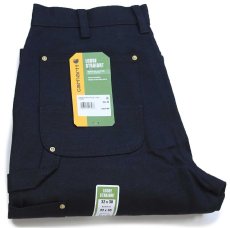 画像1: 新品★carharttカーハート ダブルニー ダック地 ペインターパンツ 黒 W32 L30 (1)