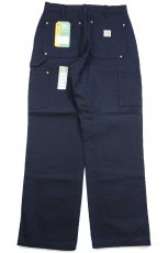 画像3: 新品★carharttカーハート ダブルニー ダック地 ペインターパンツ 黒 W32 L30 (3)