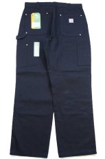 画像3: 新品★carharttカーハート ダブルニー ダック地 ペインターパンツ 黒 W36 L30 (3)