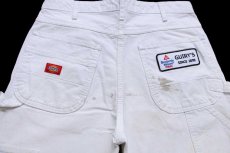画像5: Dickiesディッキーズ GUIRY'S Benjamin Moore Paints パッチ付き ペンキ飛び コットン ペインターパンツ 白 W33 (5)
