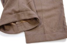 画像7: 90s ポロ ラルフローレン ツータック ヘリンボーン ストレッチ スラックス パンツ W36 (7)