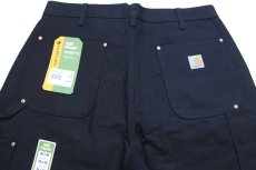 画像5: 新品★carharttカーハート ダブルニー ダック地 ペインターパンツ 黒 W36 L30 (5)