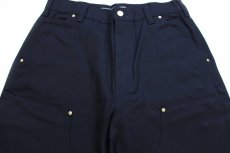 画像4: 新品★carharttカーハート ダブルニー ダック地 ペインターパンツ 黒 W32 L30 (4)