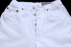 画像4: 90s フランス製 Levi'sリーバイス 901 ホワイト デニムパンツ W31★501 ユーロ (4)